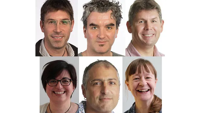 six portrait images of staff members