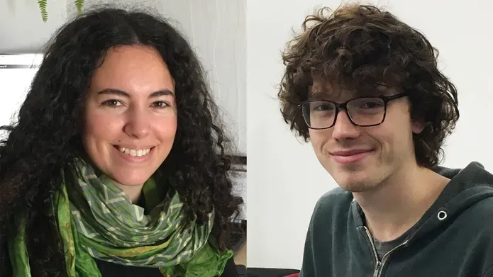 portrait of a woman and a man