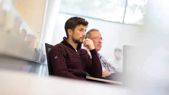 Student sits in lecture