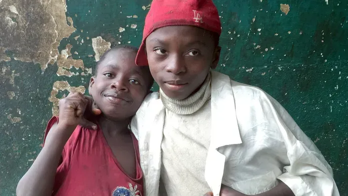 Two street children