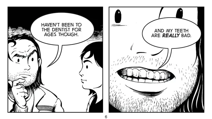 Panels from the 'Looking After My Dental health' comic