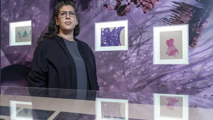 Swapnaa Tamhane at Jute's Hidden History exhibition