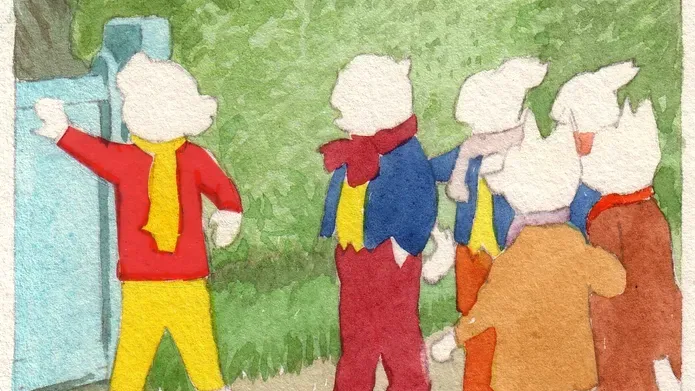 A hand-painted Rupert the Bear image that features in the new exhibition