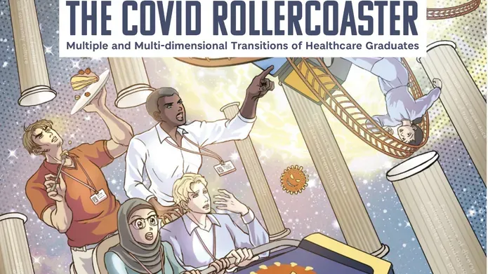 The cover of the Covid Rollercoaster comic.