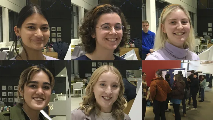 The 6 winners of the honours symposium talks.