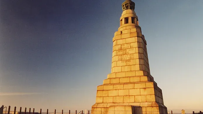 Great War memorial at the summit of the Dundee Law (hill).