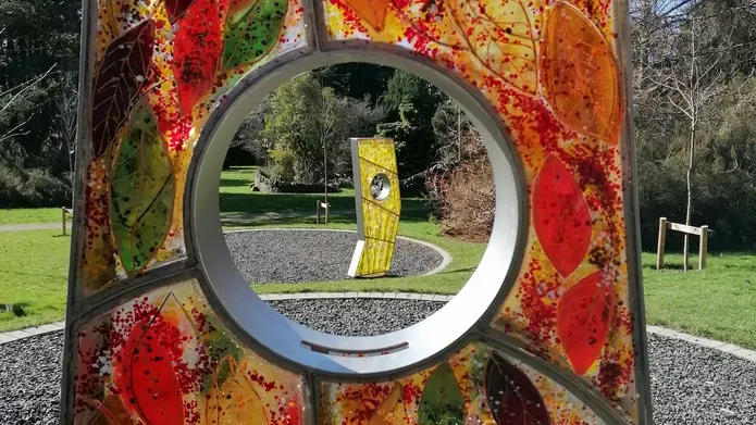 An obelisk in the good grief bereavement garden
