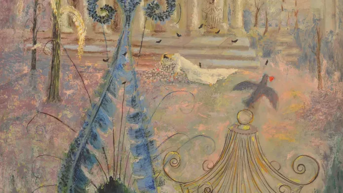 The Blue Lyre Bird by Robert Leishman 1952