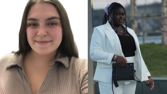 Pics of Bailey Hope (L) and Zainab Adeleye (R)