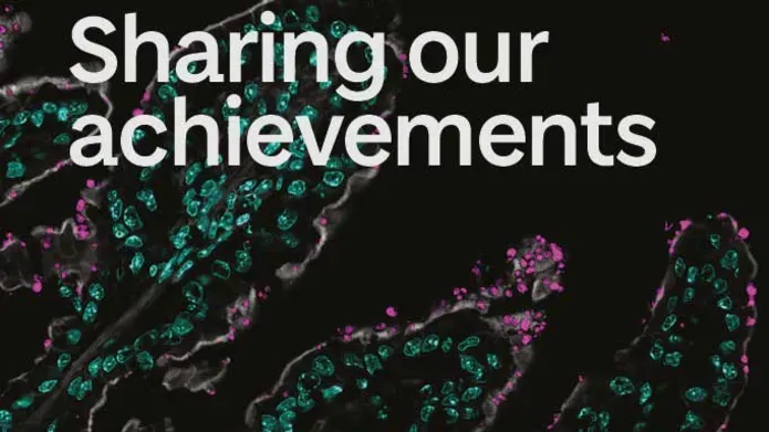 The cover of the report book shows a cross-section of a mouse small intestine infected with Cryptosporidium parasites.