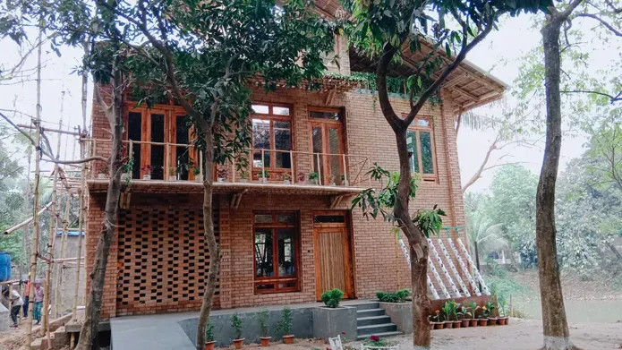 A completed disaster-resilient home in Dhaka, Bangladesh