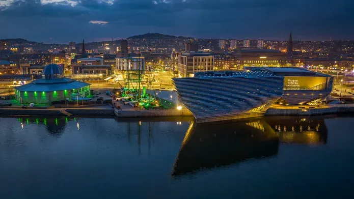Dundee waterfront at night