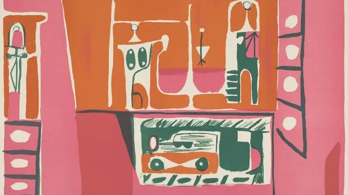 Figures in an Urban Landscape by Charles Pulsford 1953.jpg