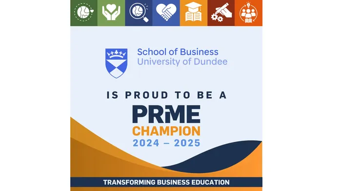 PRME champion logo for School of Business