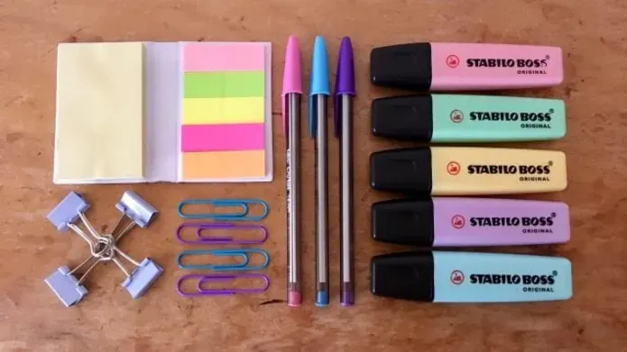 Highlighter pens and stationary