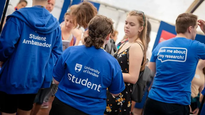 Students at an Open Day