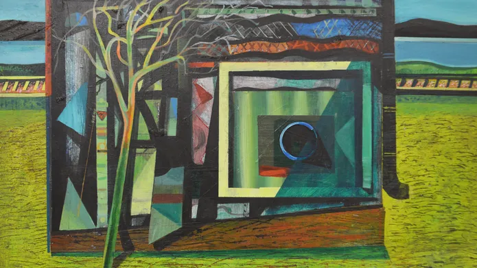 Abandoned Station, painting by Peter Flynn