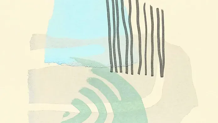 Detail of print inspired by diatoms and microplastics