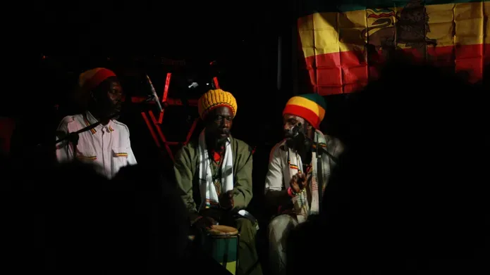 Photograph by Sireita Mullings of Jamaican musicians