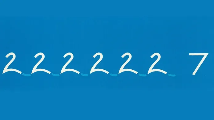 poem print based on numbers 2 and 7