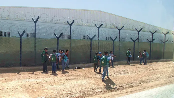 School children at Zaatari Refugee Camp, Jordan