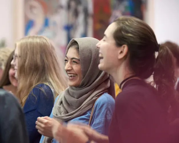 Group of students laughing