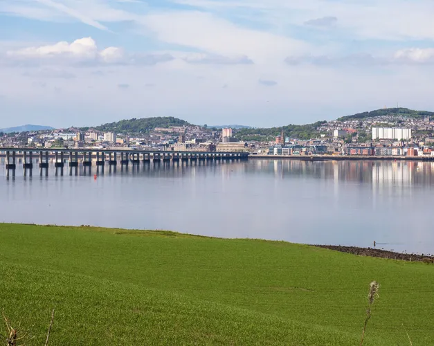 Dundee and across the Tay from Fife