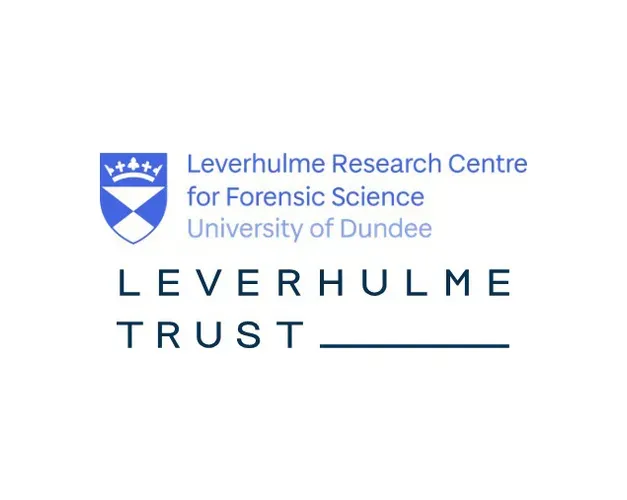 Image of logos for  Leverhulme Research Centre for Forensic Science University of Dundee Leverhulme Trust