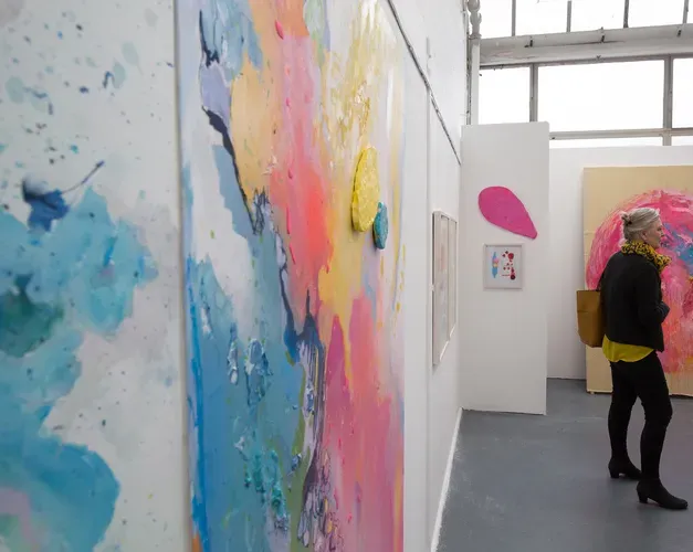 Visitor at the Degree Show