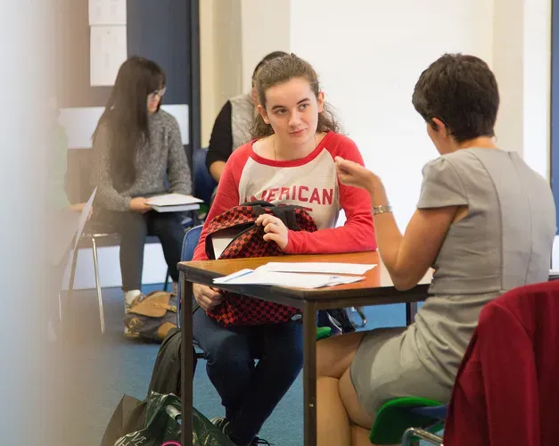 Student at Careers Fair