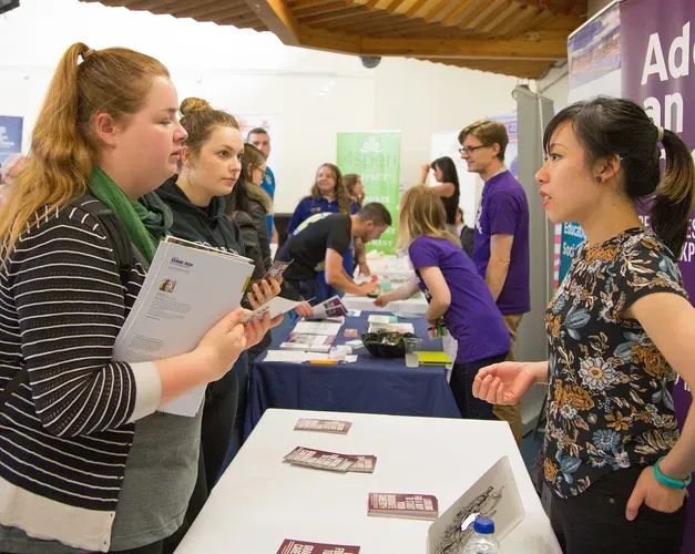 Student at Careers Fair
