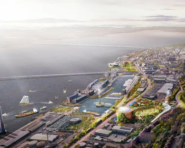 aerial shot of dundee