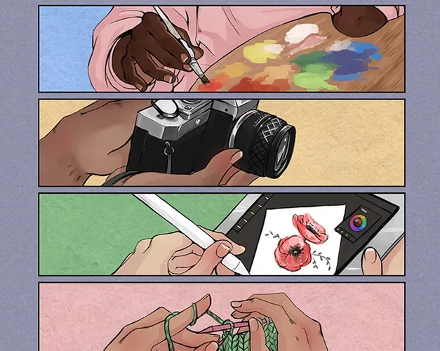 working in the arts comic cover 