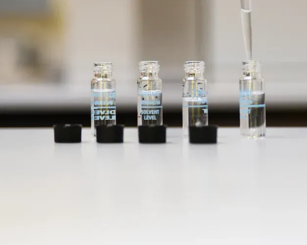 Bottles in a lab