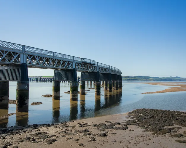 View of River Tay with Tay Rail Bridge