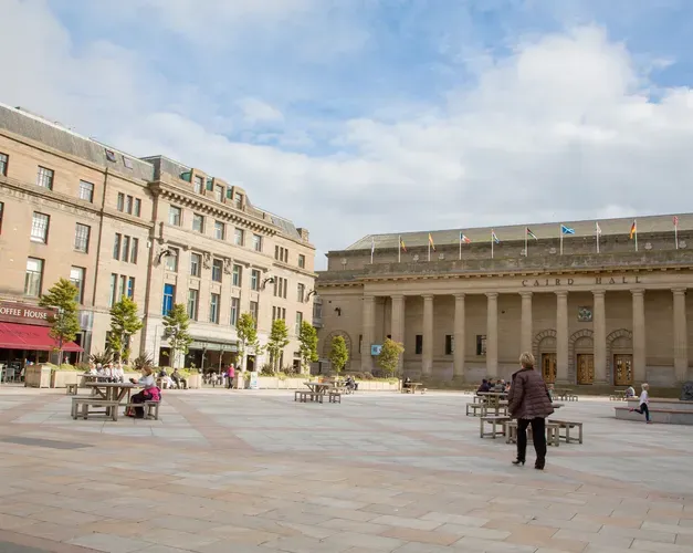 View of Caird Hall, Dundee City Square