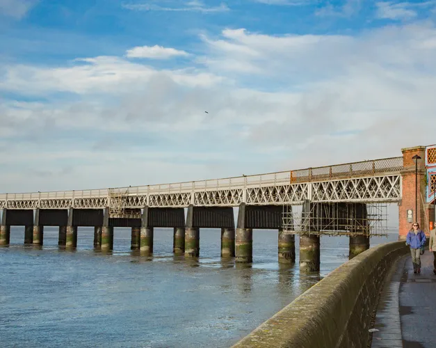 View of River Tay with Tay Rail Bridge