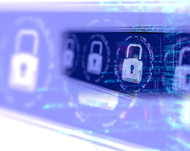 Padlock graphic symbolising secure datasets