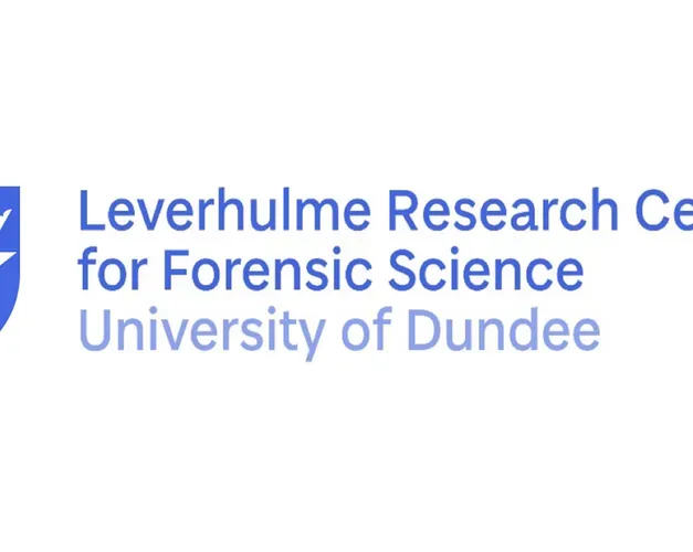 Logo for the University of Dundee along with the text "Leverhulme Research Centre for Forensic Science"