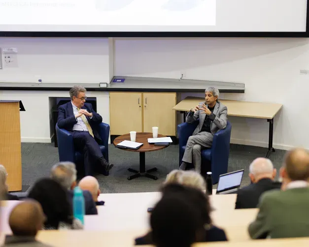 spakers and audience at Africa Lecture Series event