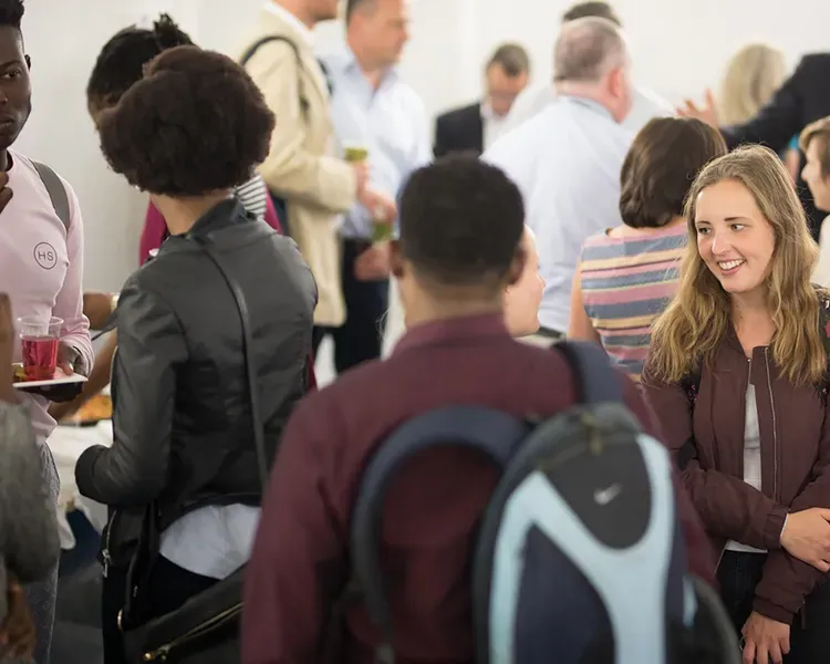 Students at an event