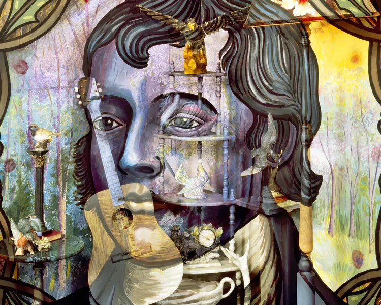 a graphic of Robert Burns