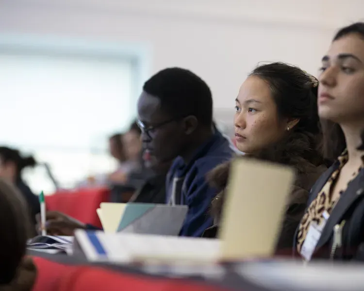 Students in a lecture