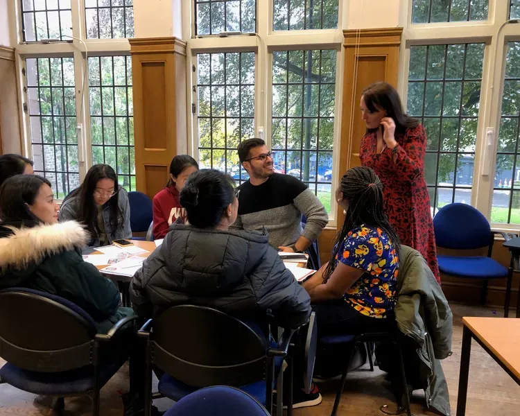 students in class in the School of Business