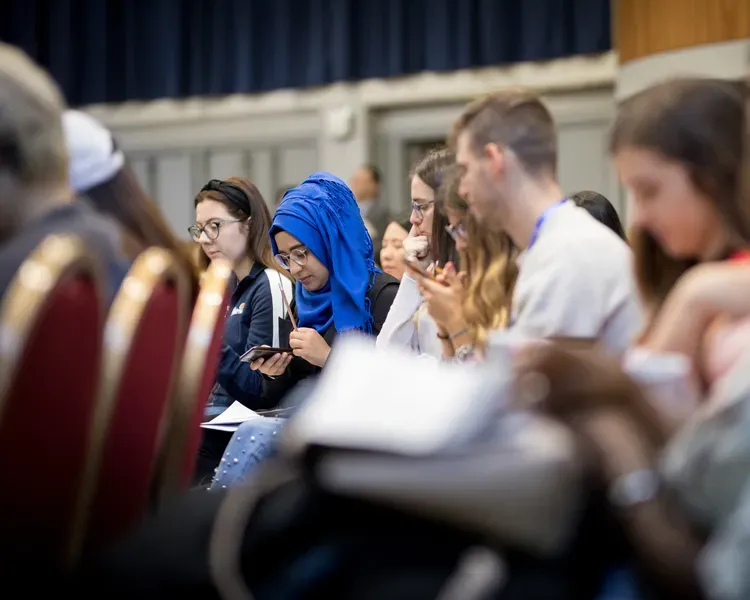 students sitting in a lecture
