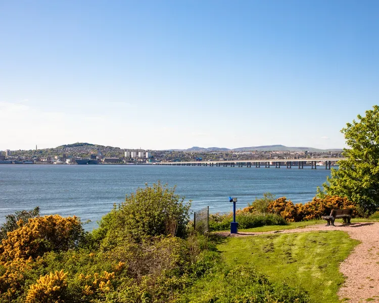 The River Tay and Dundee from Fife