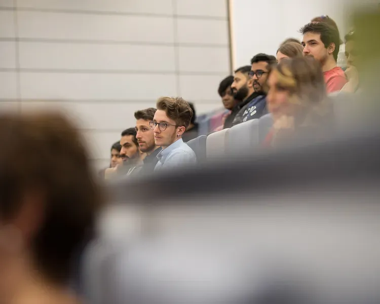 School of Business students at event