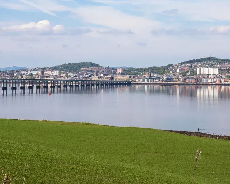 Dundee and across the Tay from Fife