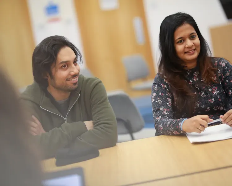 Students in a tutorial