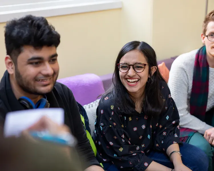 students sitting together